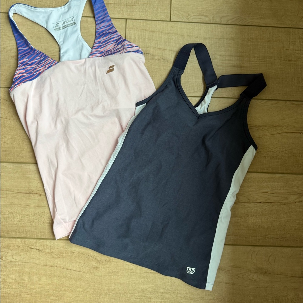 Wilson and Babolar  tennis Tank Tops